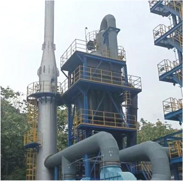 襄阳东方化工厂废液焚烧炉配套电除雾器